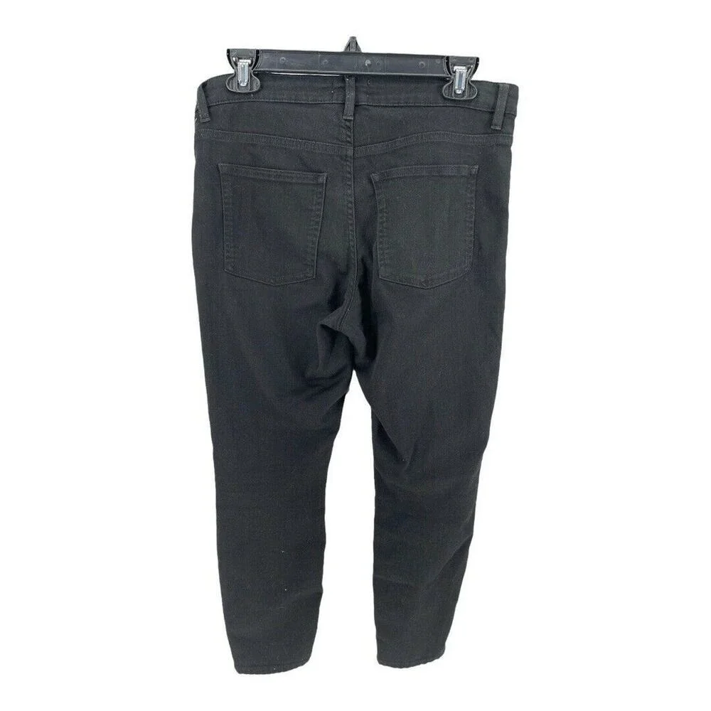 Acne Studios Women's Black Skin 5 Pocket Mid-Rise Skinny Jeans Size 30/30